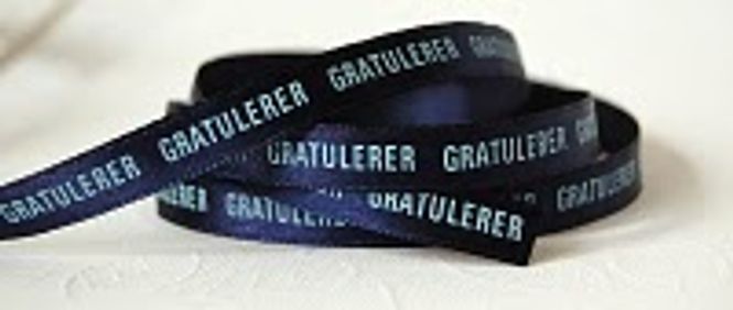 Hovedbilde Bånd, gratulerer blå (20m)