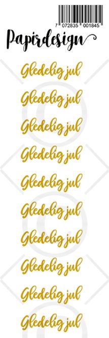 Hovedbilde PD 1900184 Gledelig jul, gull ...