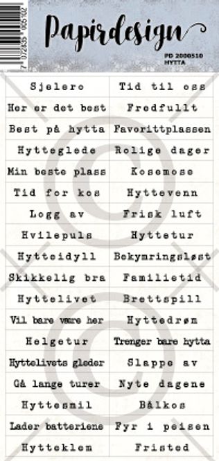 Hovedbilde Hytta (6 klistremerker)