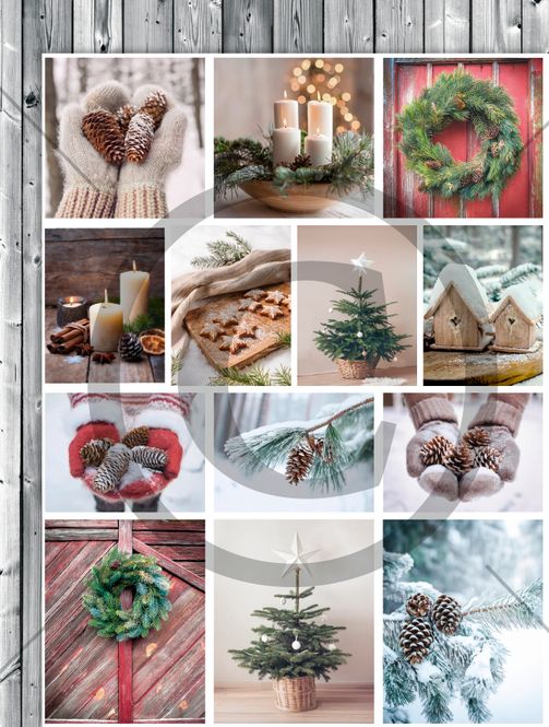 Hovedbilde Juledag ( 25 motivark )